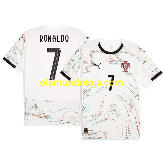 Camisola Portugal RONALDO 7 Homem Equipamento Segundo 2025 Manga Curta